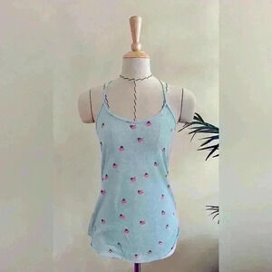 CLEARANCE | BDG Raceback Layering Tank Top S | American Flag | Spaghetti Straps